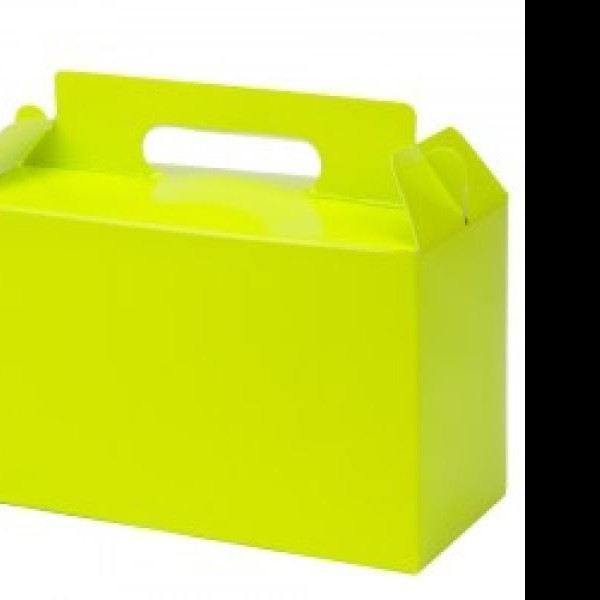 CAJA LONCHERA VERDE LIMON GOSTECH 19X11X8.5 CM. E.10